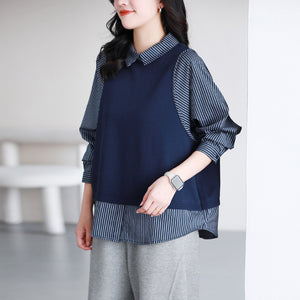 Áo sơ mi dài tay phối gile - A1094