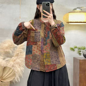Áo sơ mi dài tay retro - A1054