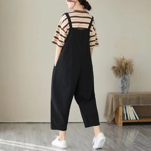 Quần baggy yếm denim túi kiểu trước bụng - NU9433