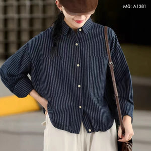 Áo sơ mi dài tay kẻ sọc - A1380
