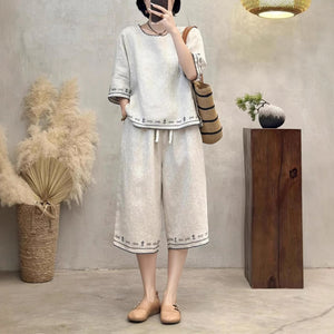 Áo T-shirt linen ngắn tay - A1020