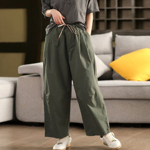 Quần baggy lưng thun dây rút ống đứng form rộng - Q228