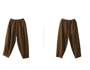 Quần baggy lưng thun ống côn xếp ly - NU9719