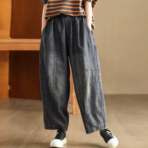 Quần baggy denim lưng thun - Q290