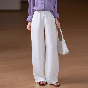 Quần baggy linen lưng thun - Q282