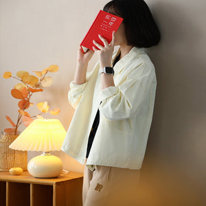 Áo khoác retro dài tay cổ đức khóa kéo - NU9099