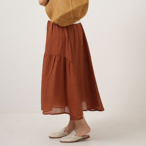 Chân váy linen lưng thun - V139