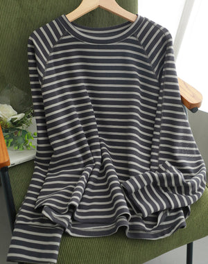 Áo T-shirt dài tay kẻ sọc - A1022