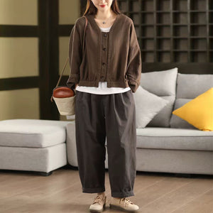 Áo khoác linen dài tay - A1041
