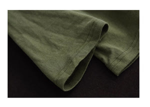 Áo T-shirt dài tay cổ tròn tròn đơn sắc thêu chắp vá - NU9303