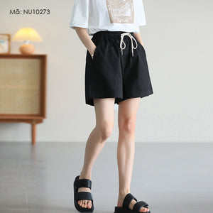 Quần sooc lưng thun dây rút hai túi sau kiểu - NU10271