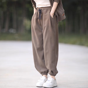 Quần baggy lưng thun ống côn bo chun hai túi chéo - NU9187