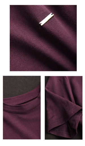 Áo T-shirt ngắn tay cổ tròn một màu - NU10075