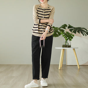 Quần baggy lưng cao thun ống đứng - NU9873