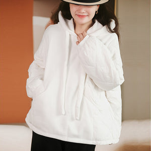Áo hoodies nỉ dài tay hai túi chéo trần bông - NU9425
