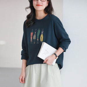 Áo T-shirt dài tay in hình - A1045