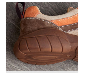 Giày da lộn retro Sneaker cột dây để bằng - OD1980
