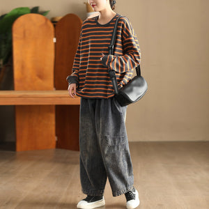 Quần baggy denim lưng thun - Q290