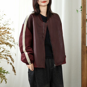 Áo khoác da dài tay - A1039
