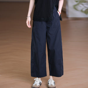 Quần baggy lưng thun ống đứng form rộng một túi sau - Q237
