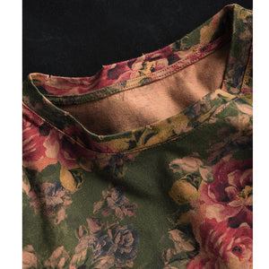 Áo T-shirt ngắn tay cổ tròn in mắt cáo retro - A717