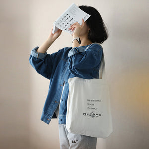 Áo khoác denim retro dài tay cổ tròn một túi vuông - NU9098