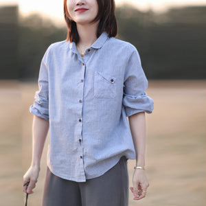 Áo sơ mi dài tay kẻ sọc - A1071