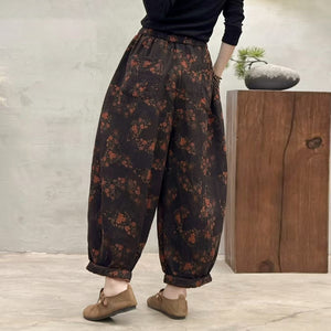 Quần baggy hoa lá retro - Q292