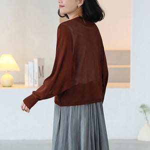 Áo khoác linen cardigan dài tay - A990