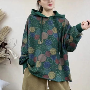 Áo hoodies dài tay in mặt cười - NU9158