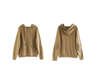 Áo hoodies len dài tay kiết lót khuỷu tay - NU9703