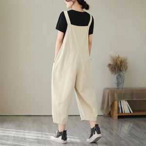 Quần baggy yếm denim túi kiểu trước bụng - NU9433