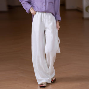Quần baggy linen lưng thun - Q282