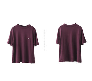 Áo T-shirt ngắn tay cổ tròn một màu - NU10075