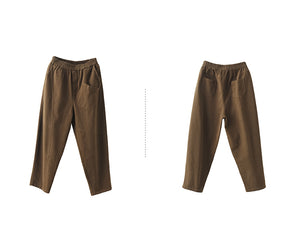 Quần baggy lưng thun túi vuông may chéo - NU9681