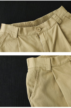Quần baggy lưng thun khuy cài gấu cao - NU10289