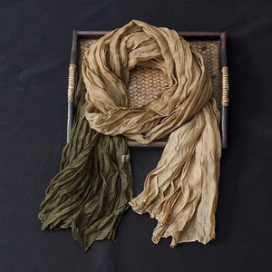 Khăn quàng linen nhuộm gradient retro - NU9286
