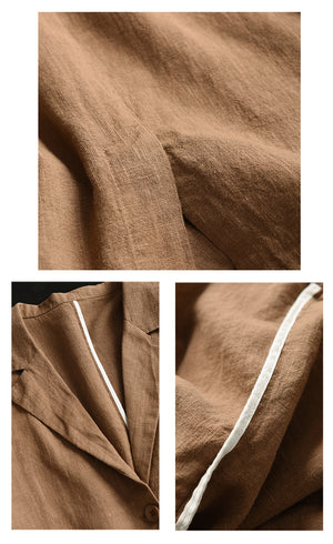 Áo khoác balze linen dài tay - A995