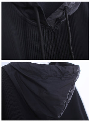 Áo hoodies len dài tay vạt xếp - NU9241