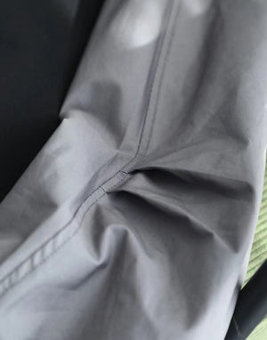 Áo T-shirt dài tay sơ mi cổ tròn vạt bo dây rút - A543