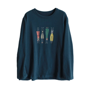 Áo T-shirt dài tay in hình - A1045