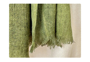 Khăn quàng linen retro in hoa văn trừu tượng - NU9264
