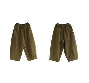 Quần baggy lưng thun ống rộng trăng khuyết - NU9785
