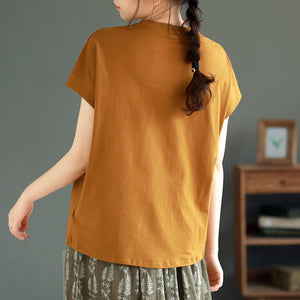 Áo T-shirt ngắn tay cổ tròn bo eo dây rút - NU8862