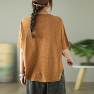 Áo T-shirt ngắn tay cổ tròn in cô gái tóc xù - NU10066