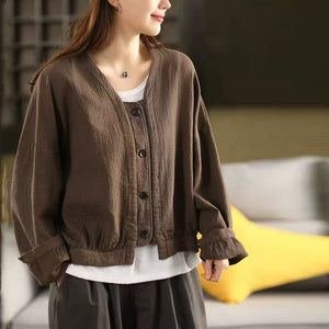 Áo khoác linen dài tay - A1041