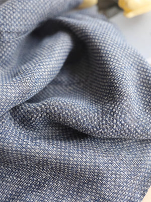 Áo sơ mi linen sát nách cổ đức hai túi kẻ caro - NU8979