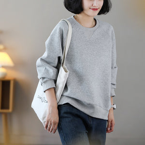 Áo T-shirt dài tay cổ tròn vạt xẻ lệch - NU9096