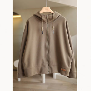 Áo hoodies dài tay khóa kéo hai túi chéo - NU9172