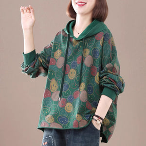 Áo hoodies dài tay in mặt cười - NU9158